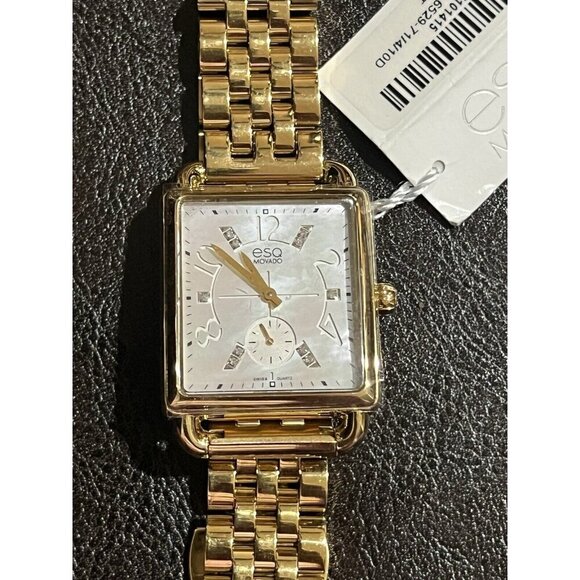 ESQ Movado Women's 07101416 Rose Gold-Plated Steel Mother of Pearl Watch - Picture 1 of 8